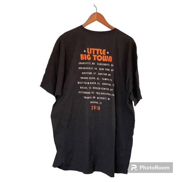 Little Big Town The Bandwagon Tour 2018 T-Shirt Black Short Sleeve Size 3XL - Picture 2 of 7